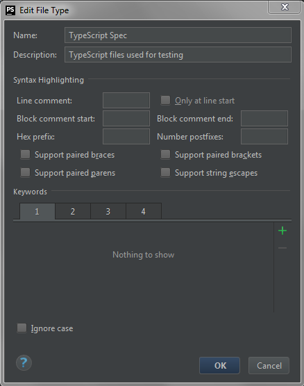 PhpStorm new file type dialog