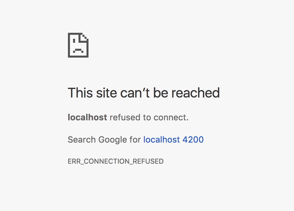 connection refused