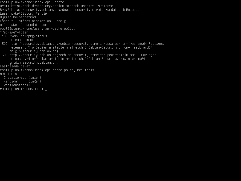 Net-tools missing