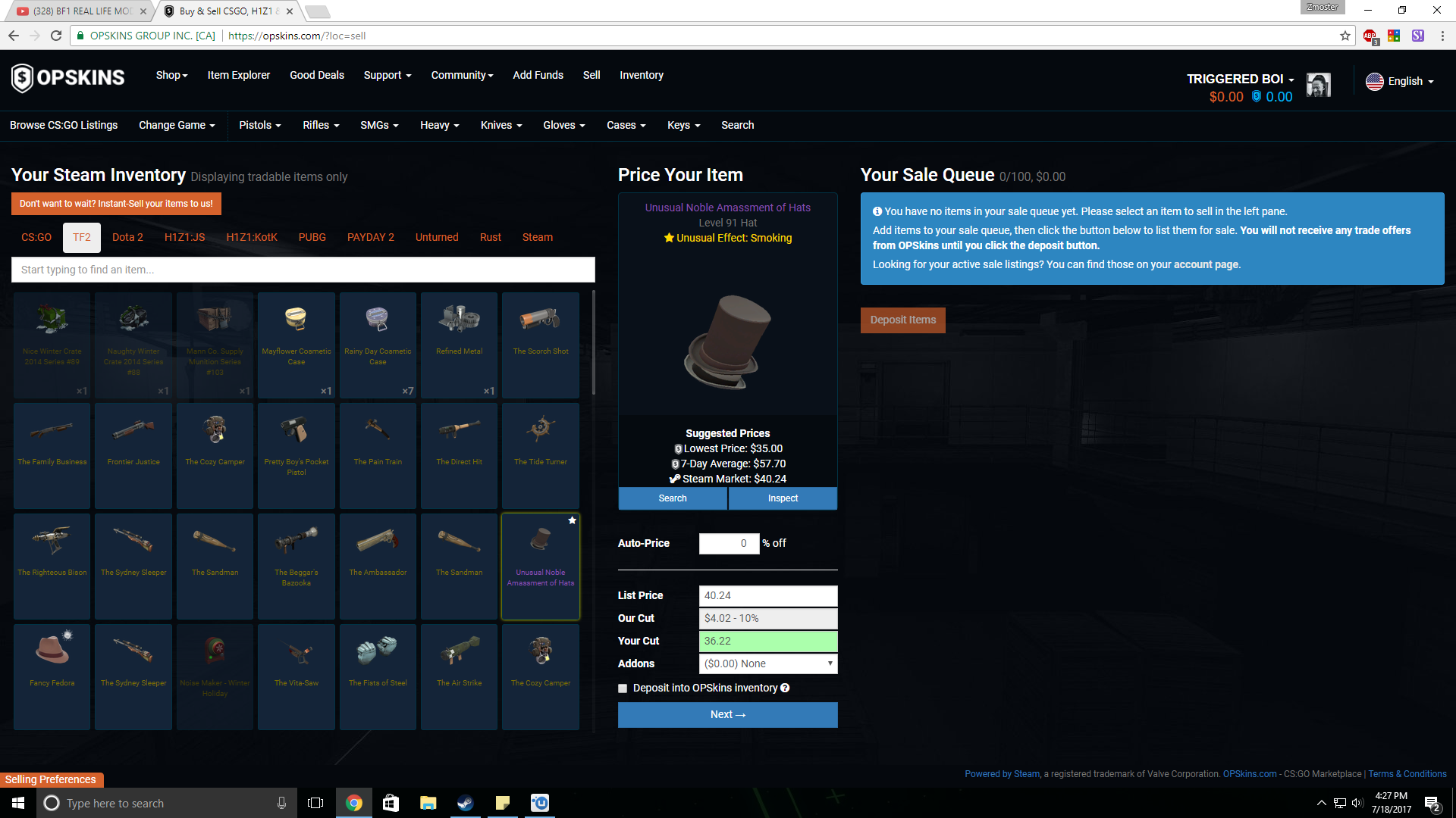 MY UNUSUAL HAT