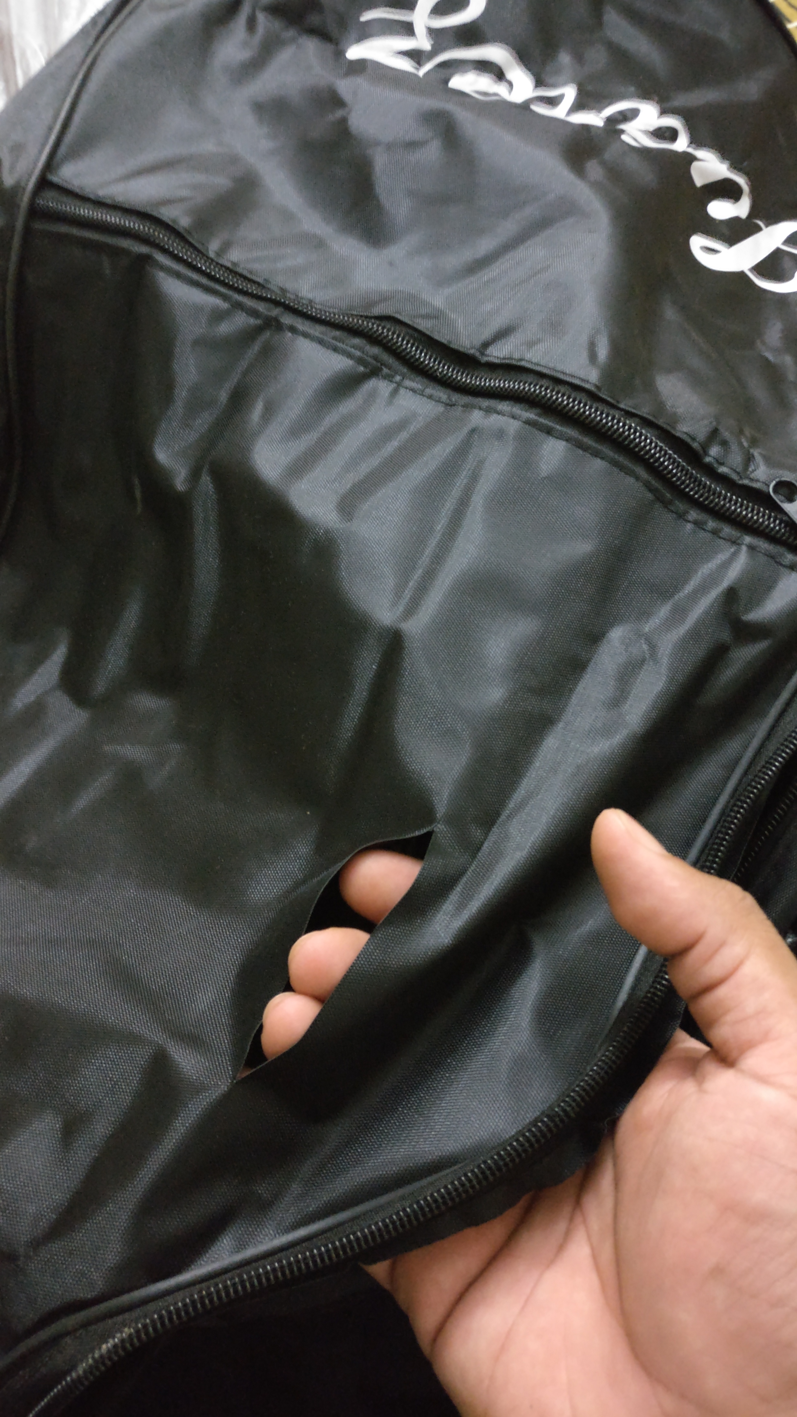Guitar bag torn