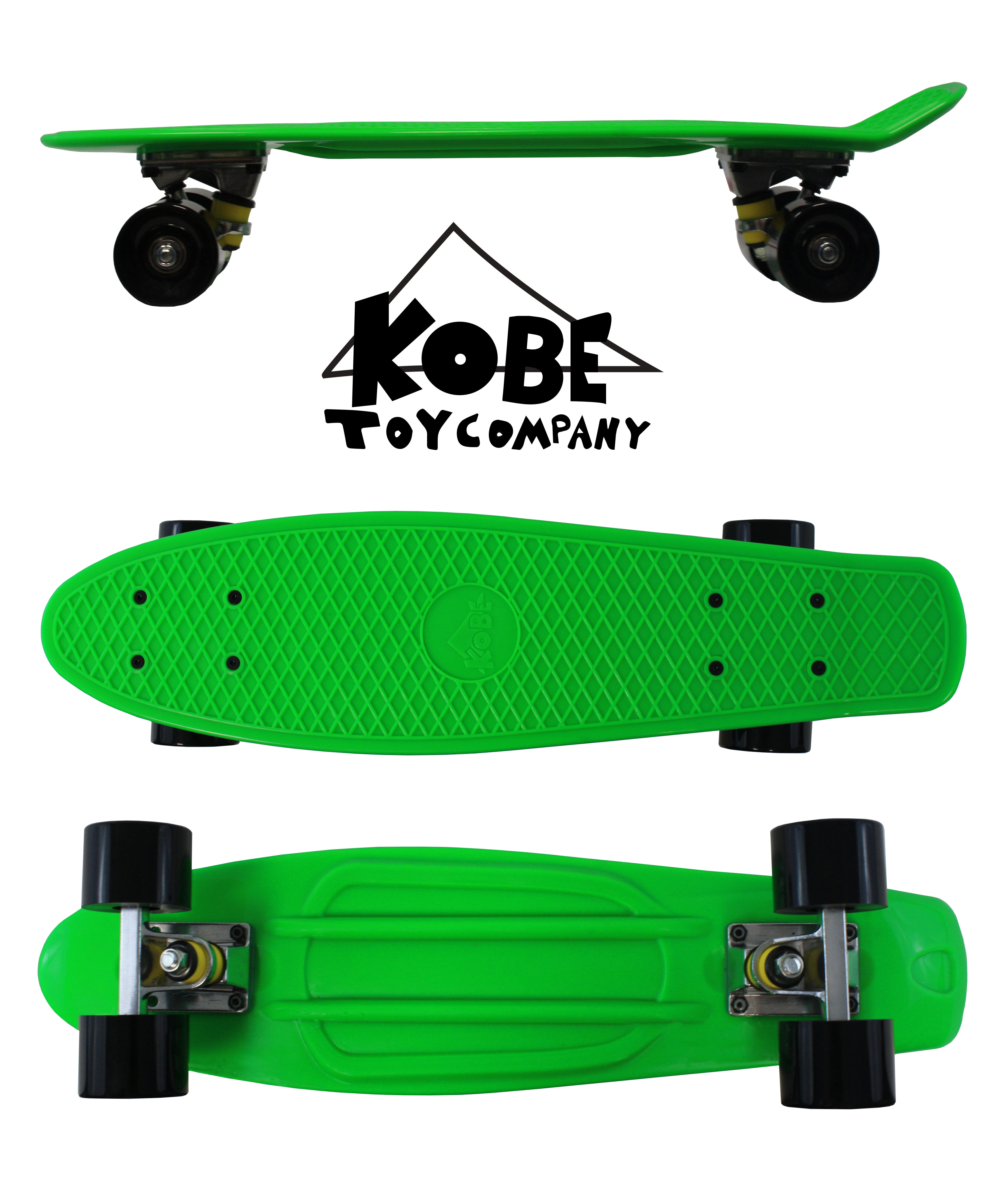 22 skateboard green/black combined
