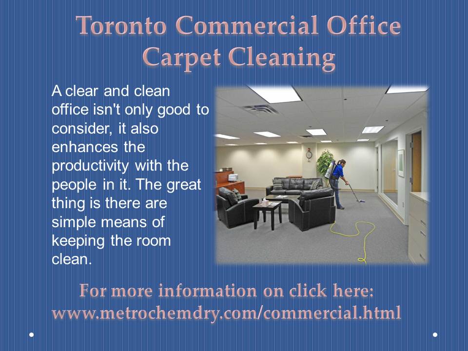 Toronto Commercial Office Carpet Cleaning
