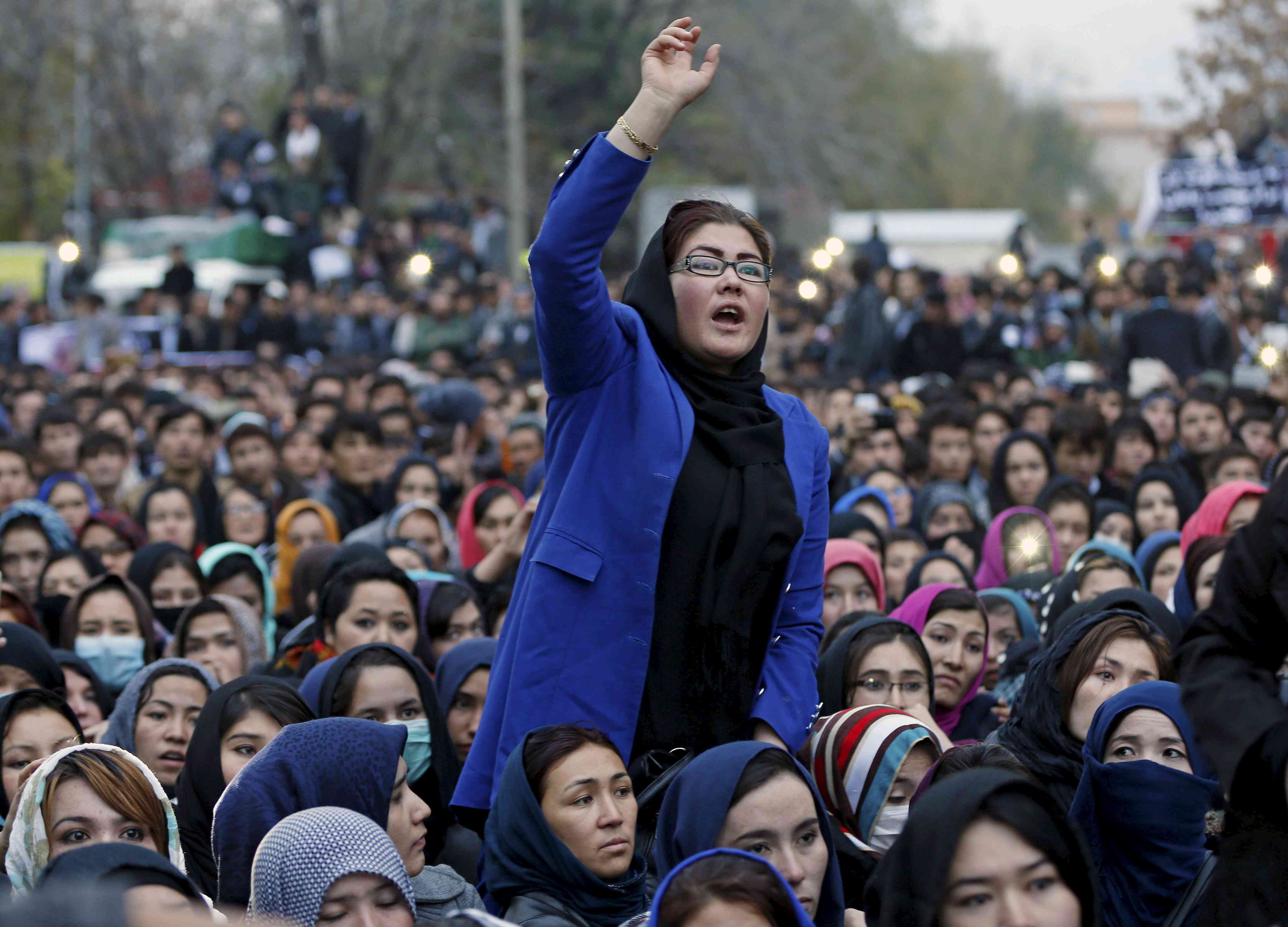Women protest in Kabul