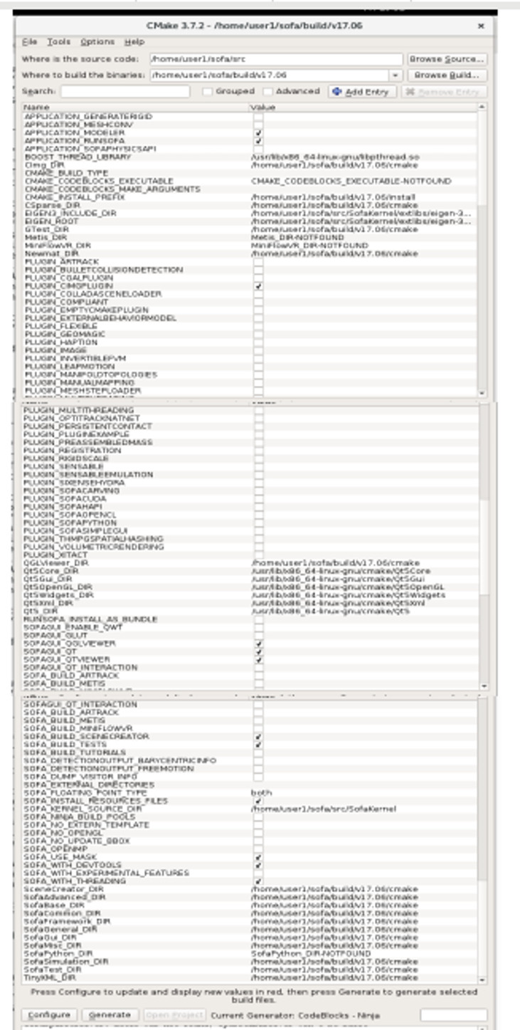 Selected build files