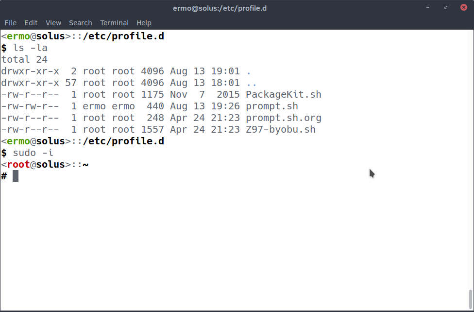 Solus bash prompt proposal2 (light)