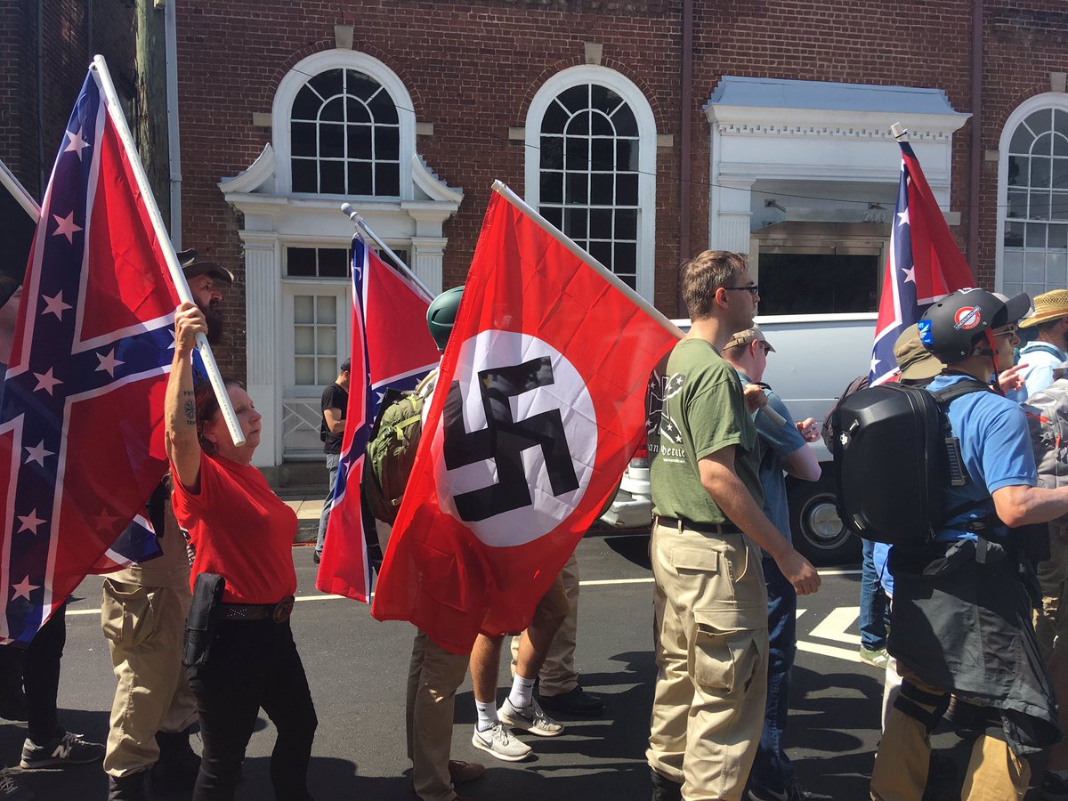 Nazi flag in charlottesville