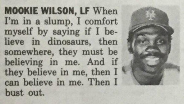 Break out of slump