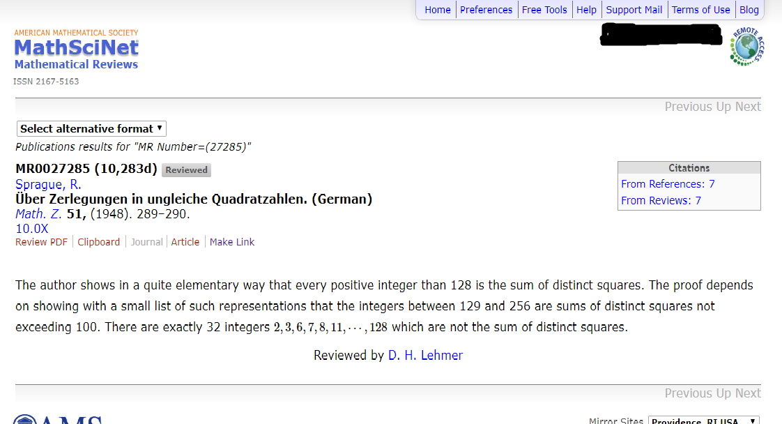 MathSciNet