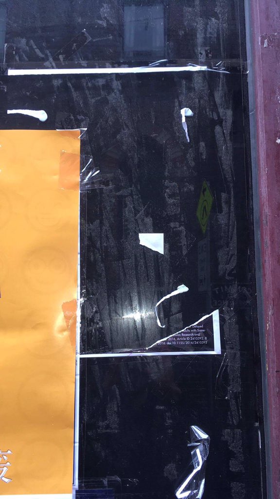 Melbourne anti-gay poster remnants