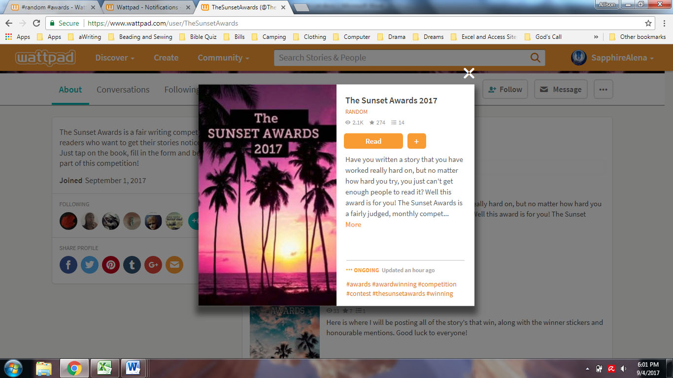 BookUpdateSunset