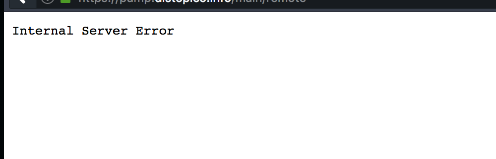 Internal error wrong webfinger