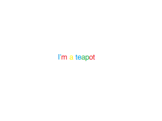 I'm a teapooooot