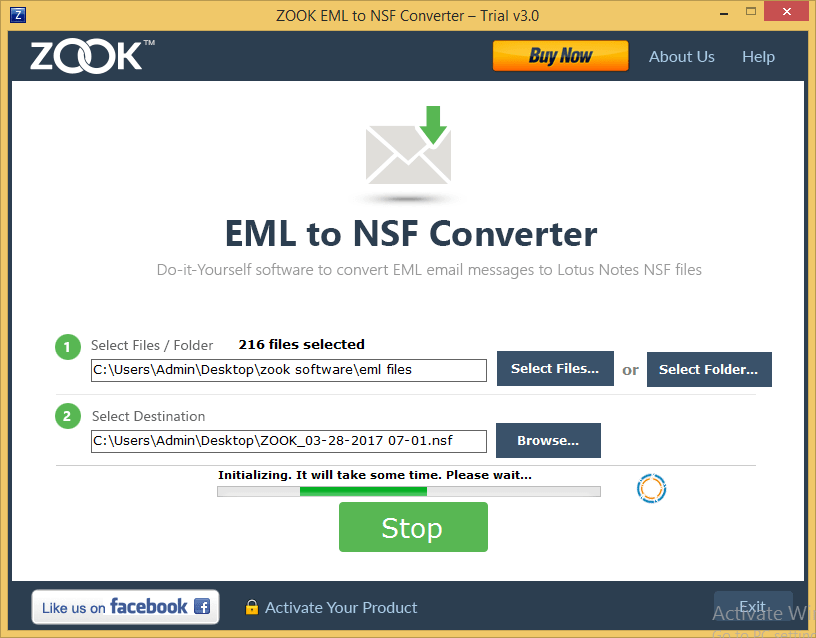 EML to NSF Converter
