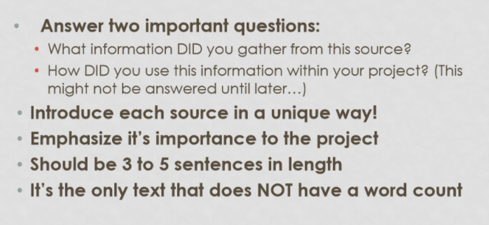 Guide For Annotations