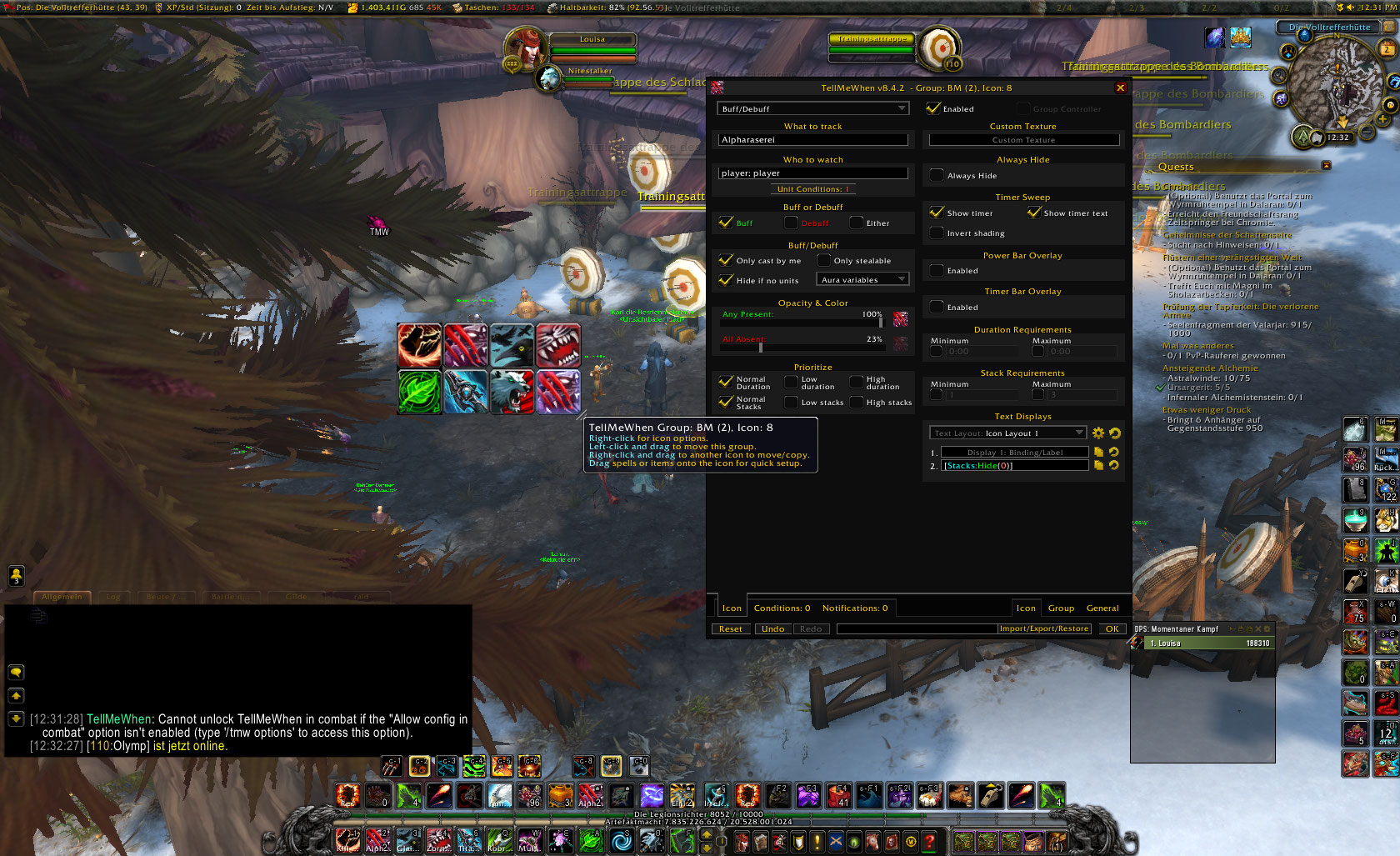direfrenzy stacks