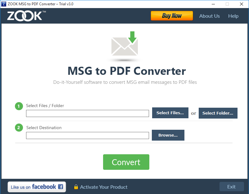 Convert MSG to PDF Files