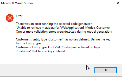 scaffolding error