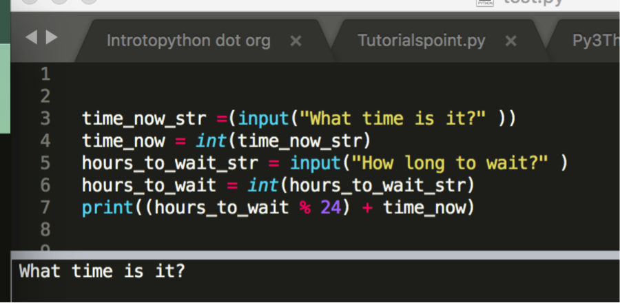 Time Input