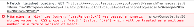 Error in youtube