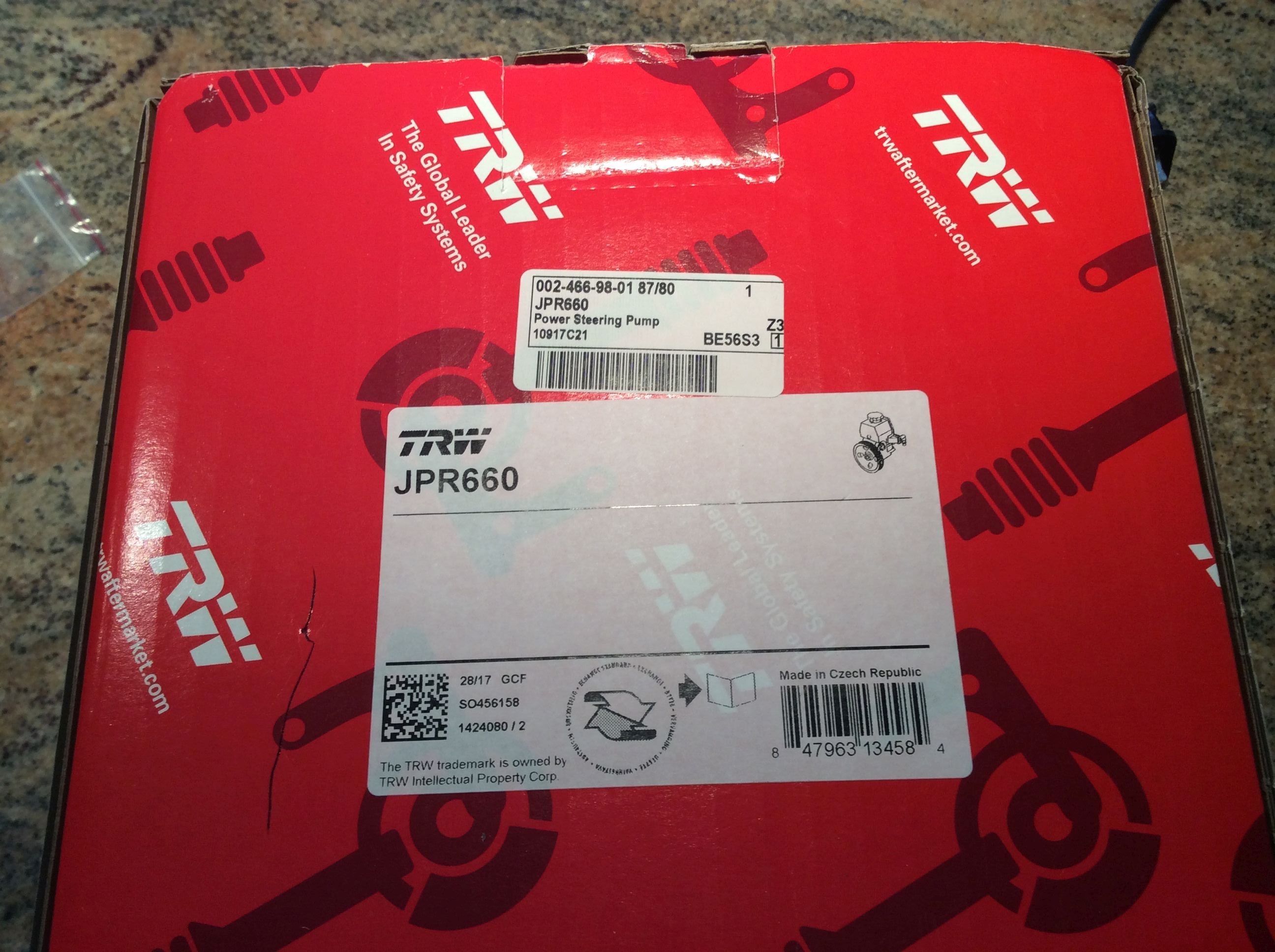 steering pump  box