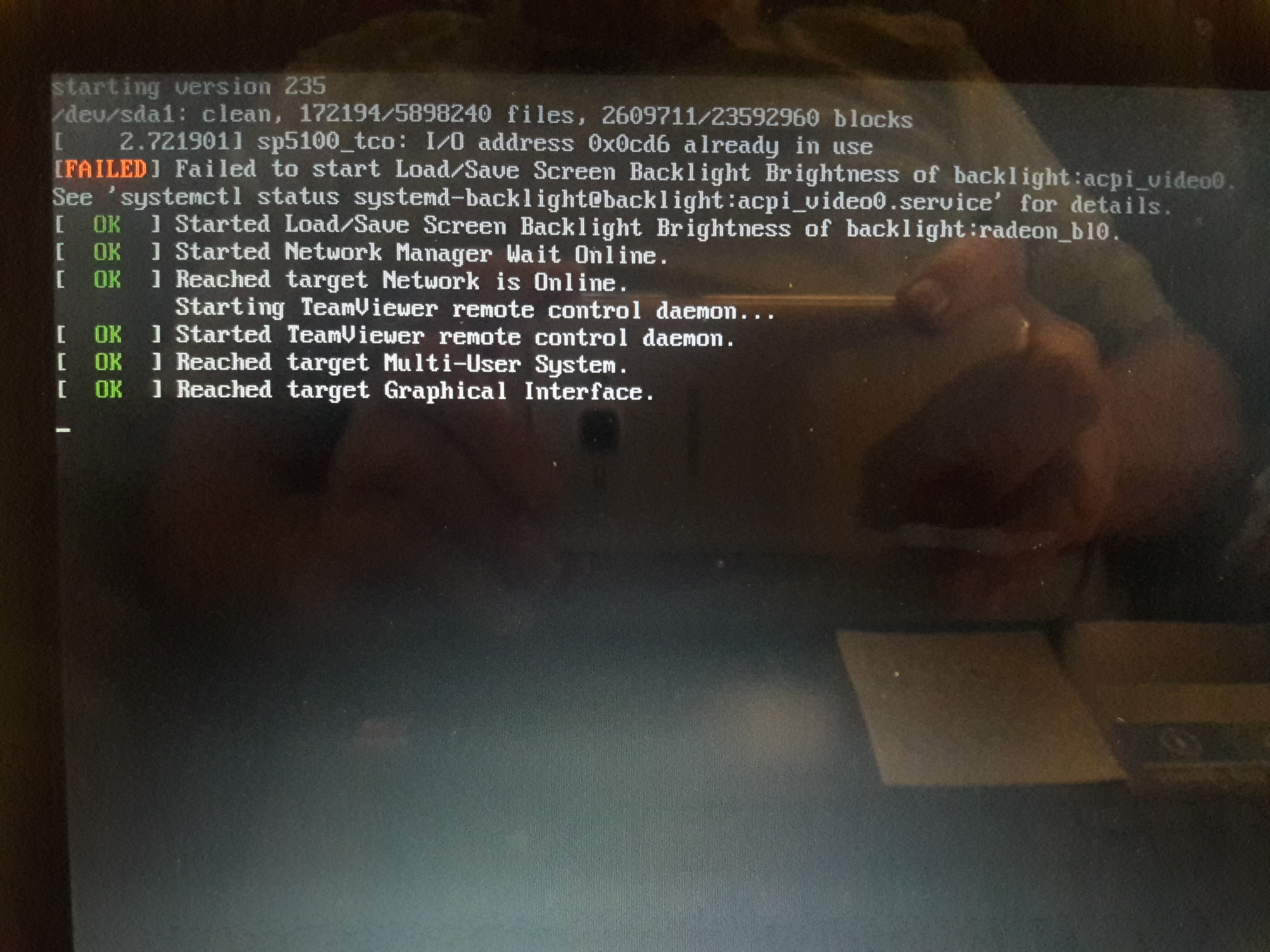 Boot Errors