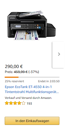 Blitz-Angebot des ET-4550