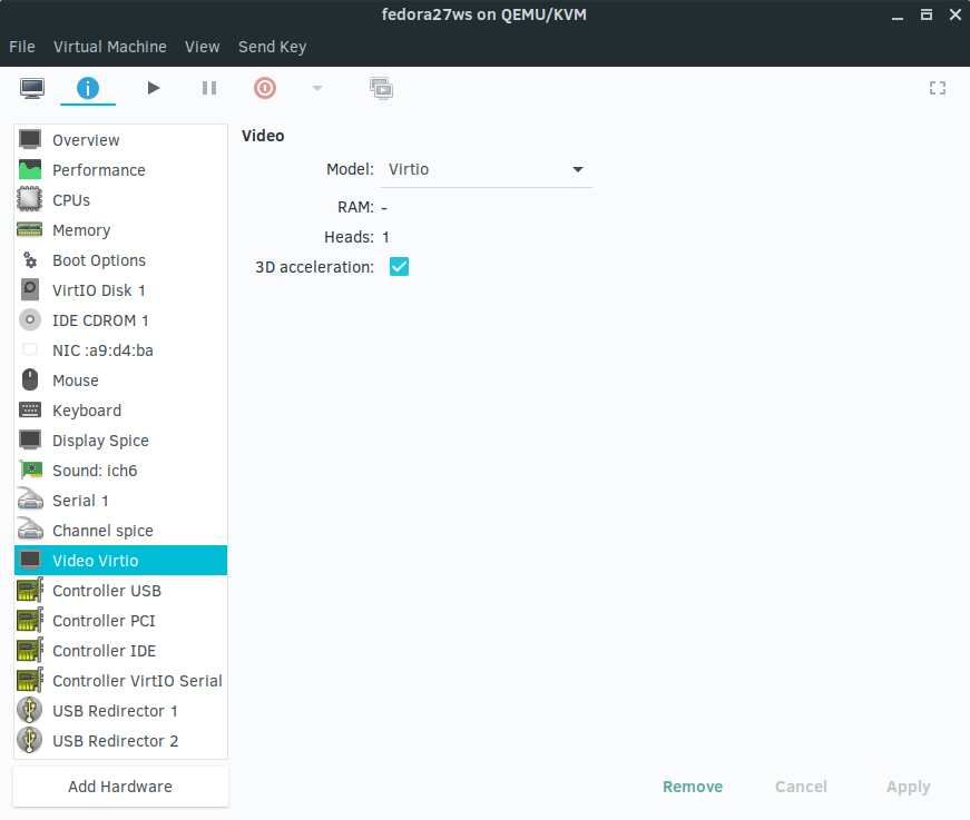 qemu 2.10.1 virgl setup