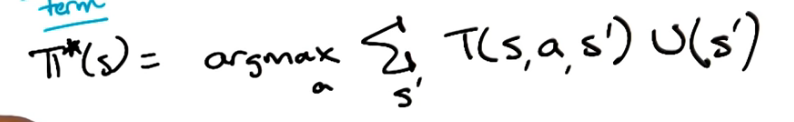 mdp-optimal-action-equation
