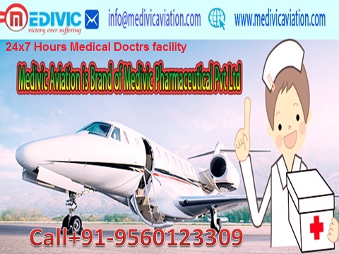 Medivic Aviation Air and Train Ambulance in Ranchi at Low Cost
