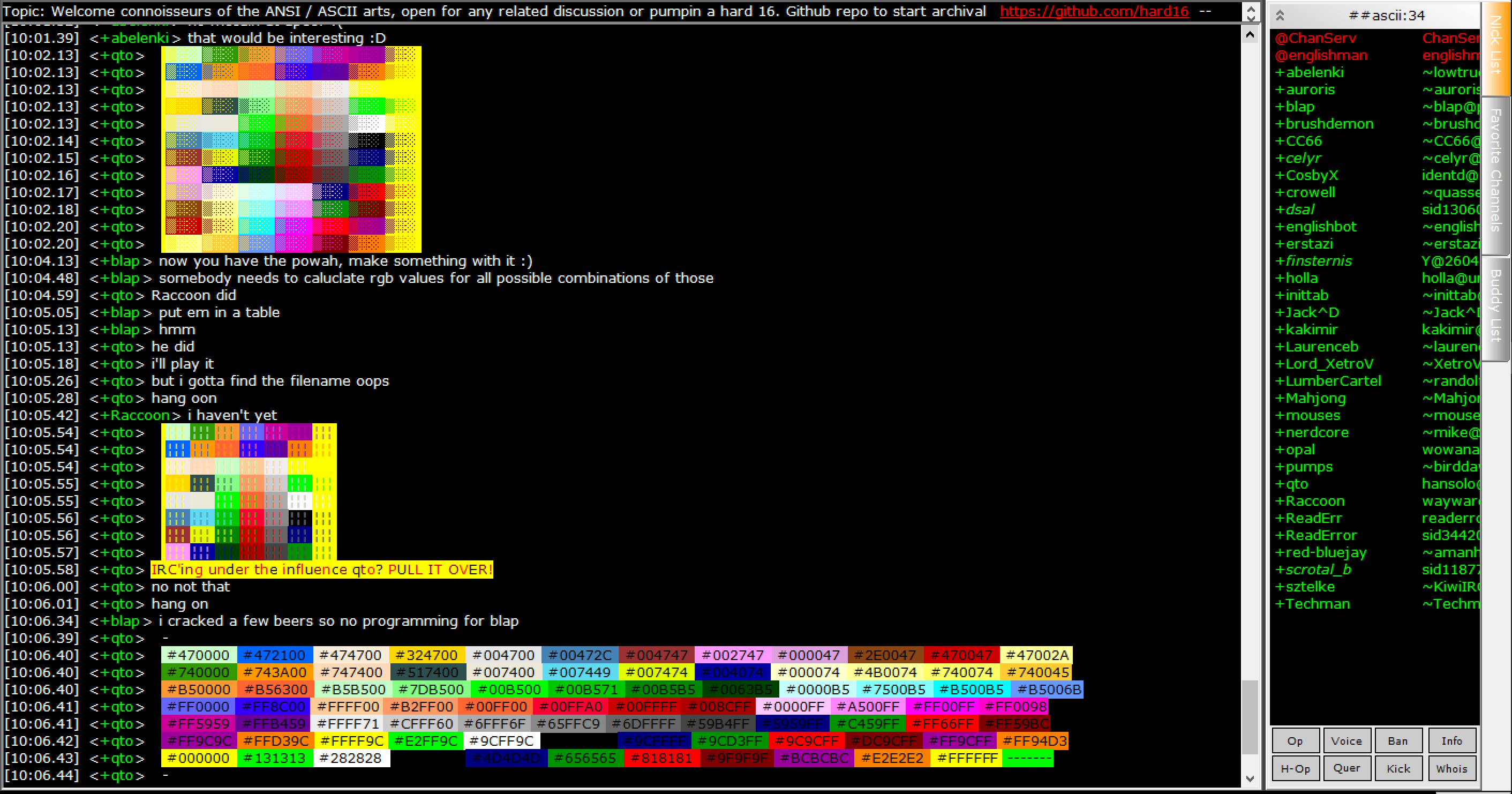 Colours in IRC using IceChat