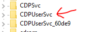 cdpusersvc registry