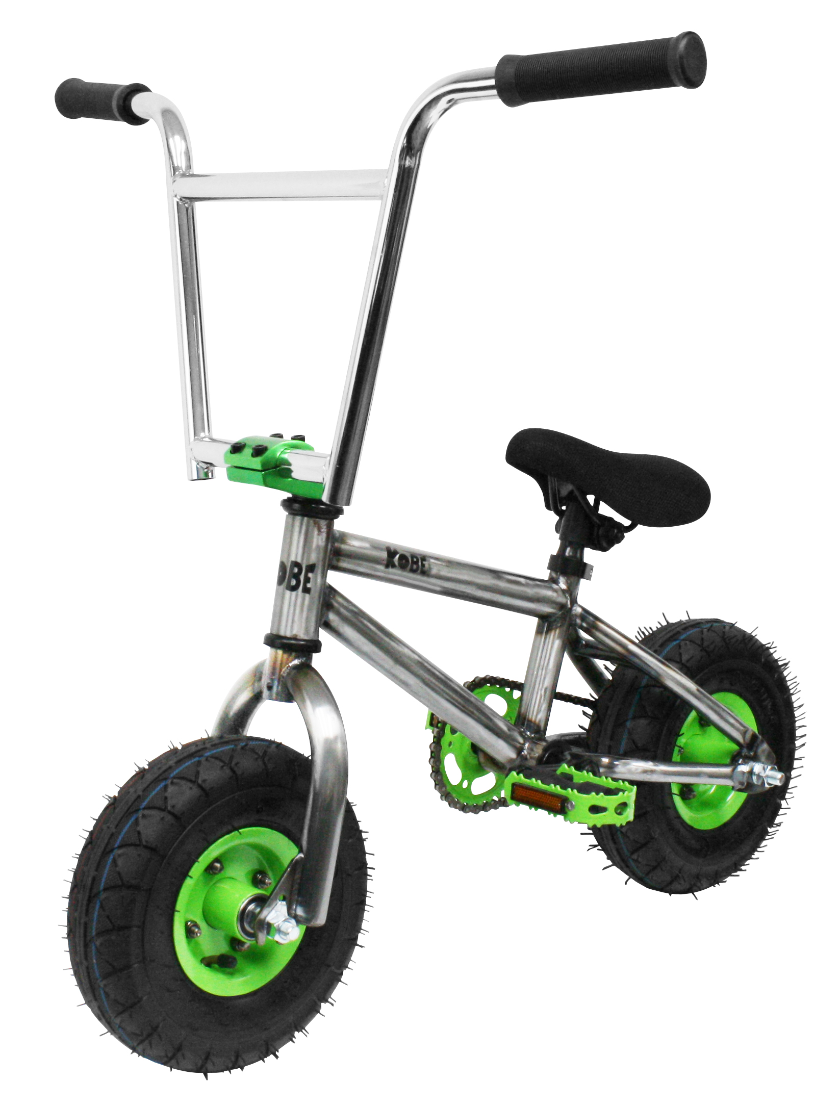 green rusty bmx