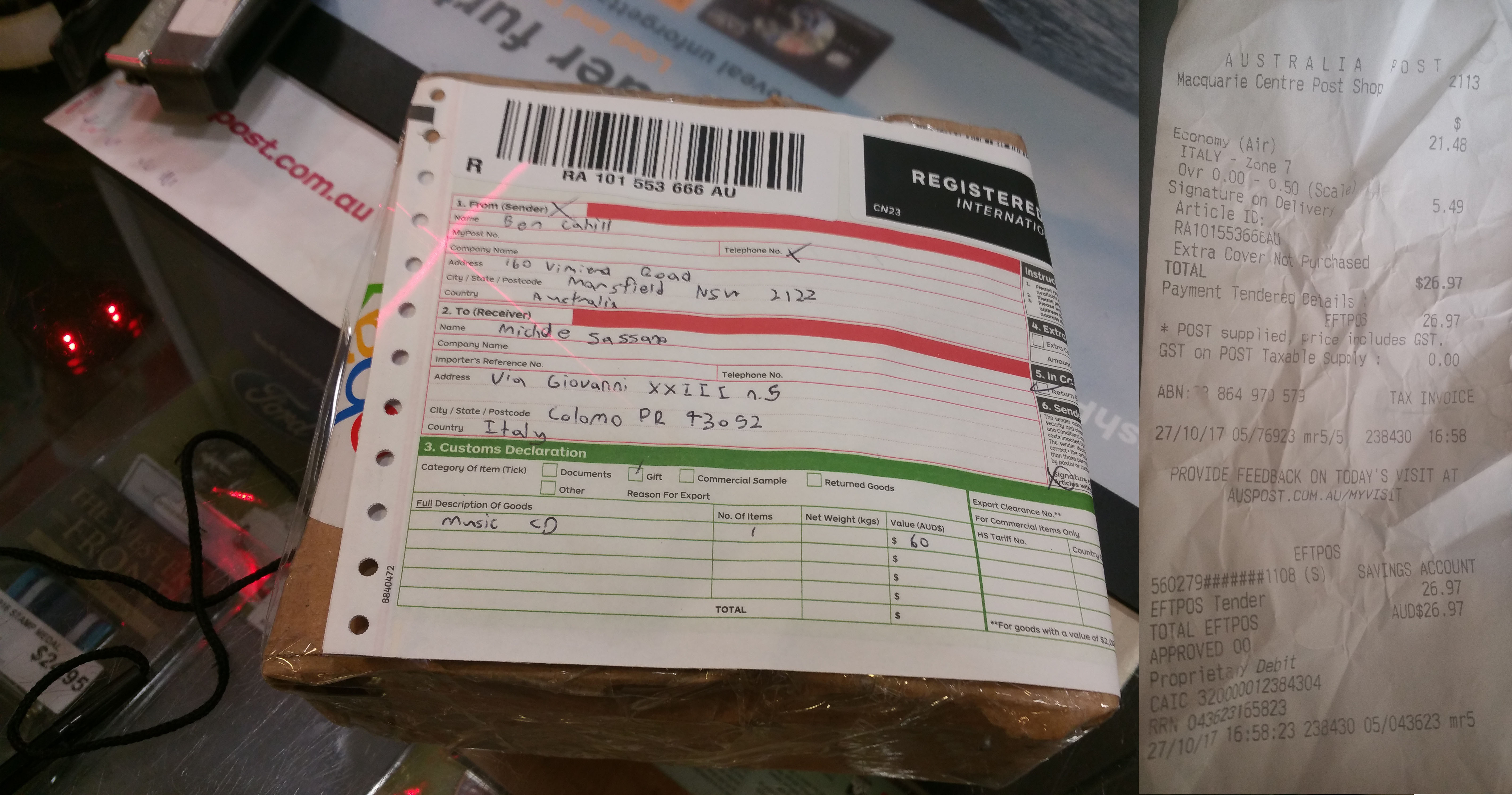 CD Post Italy