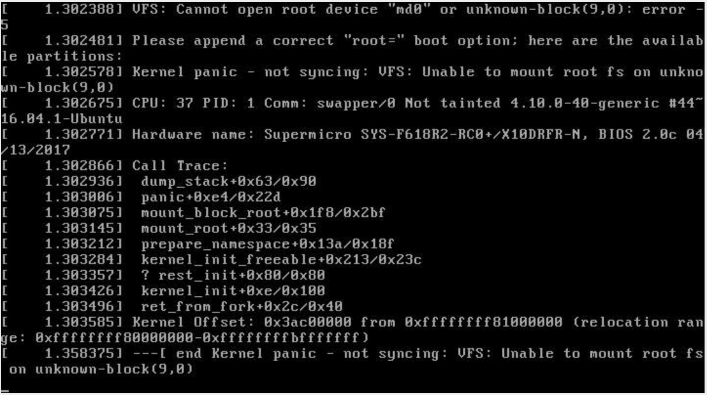 boot fail 16.04 hwe