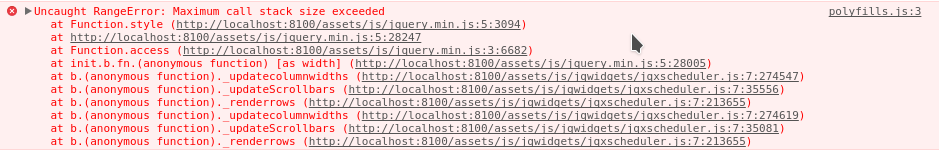 jqx-scheduler error