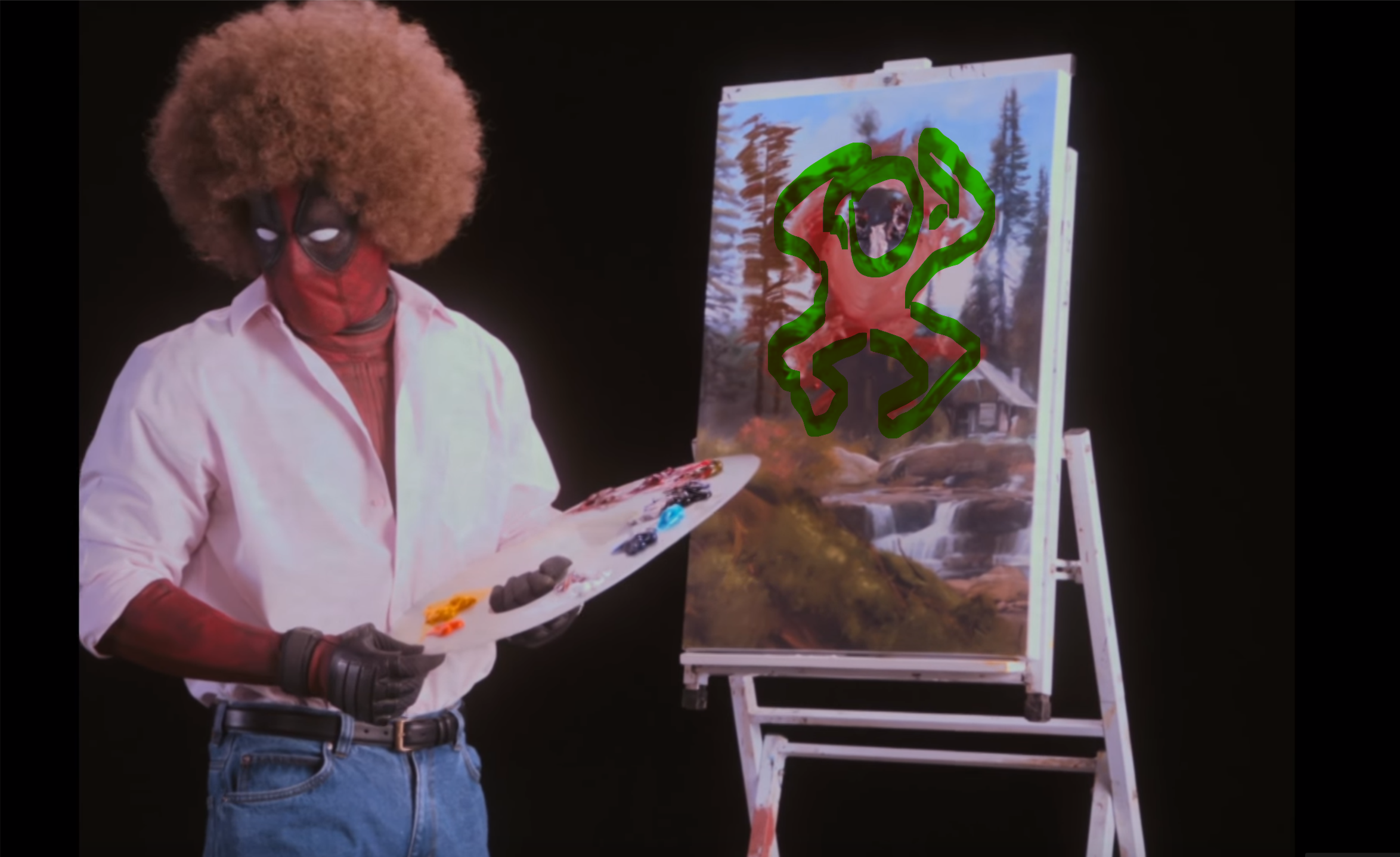 Deadpool in the painting