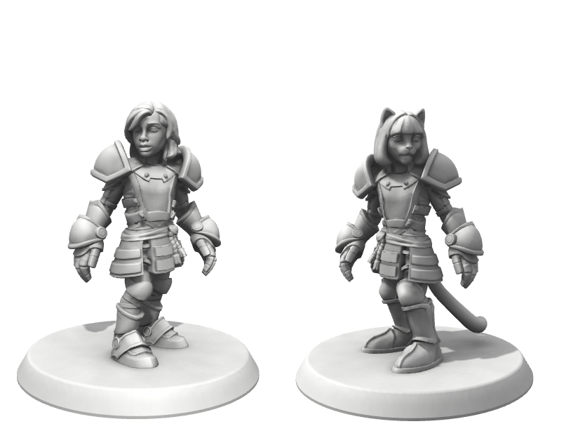 HeroForge armored kids