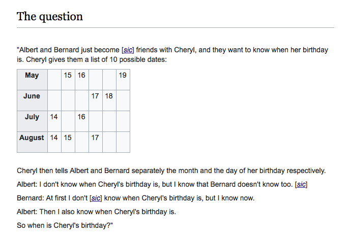 Birthday