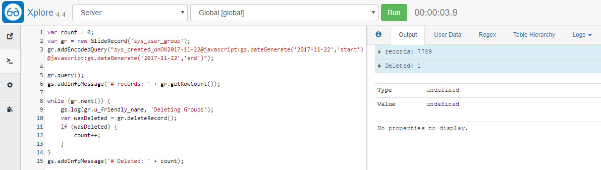 ServiceNow Xplore 4.4 Looping Issue 2