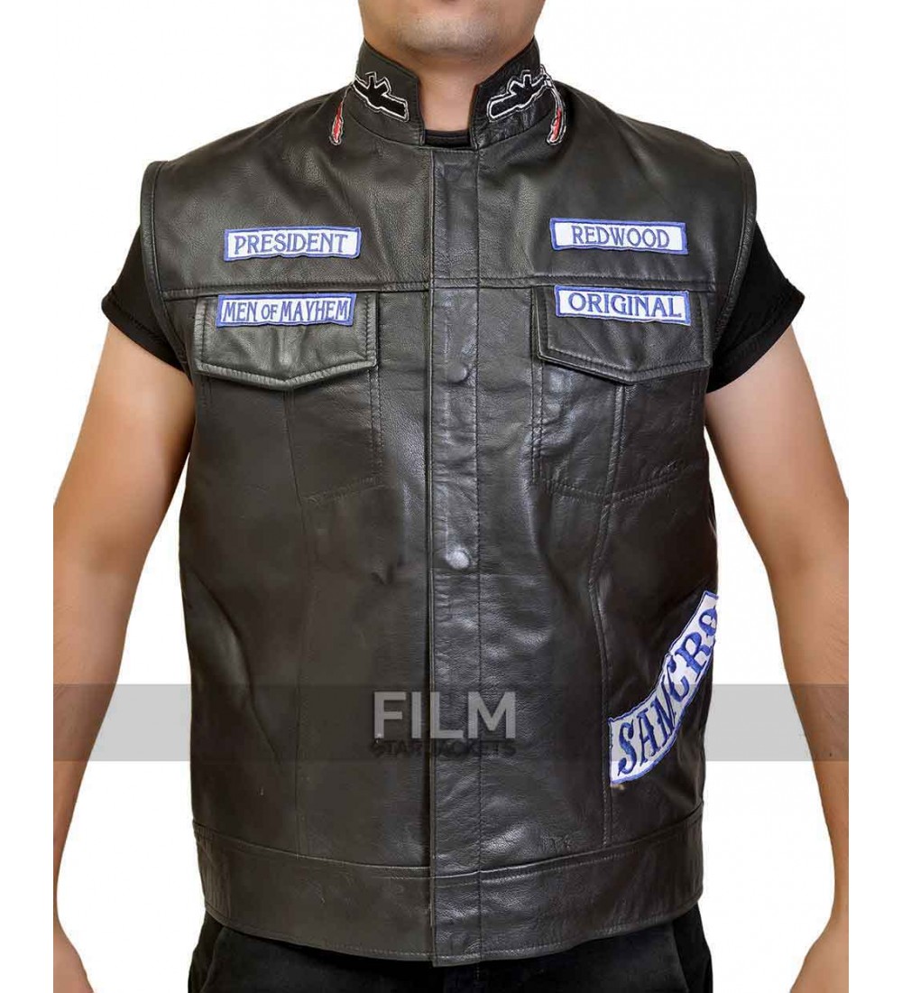 Sons Of Anarchy Jax Teller Biker Leather Vest