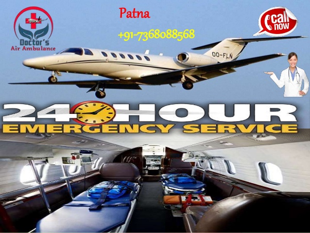 Avail 24*7 Hours Doctors Air Ambulance service in Patna