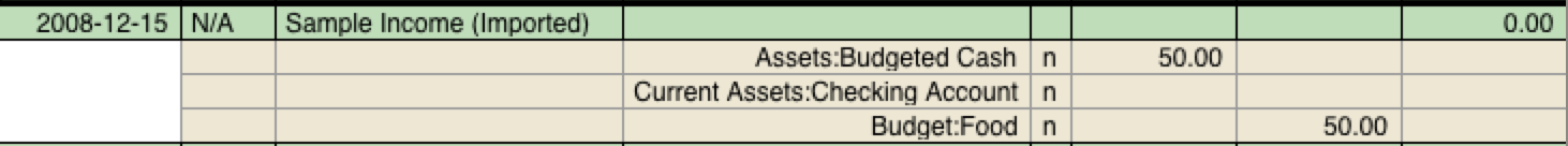 Acutal Split Transaction