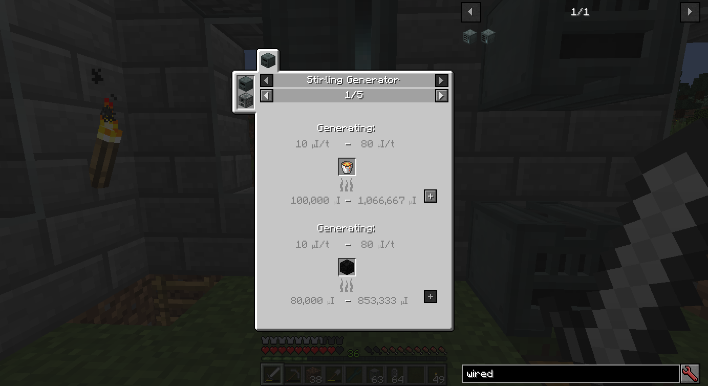 Stirling Generator recipe
