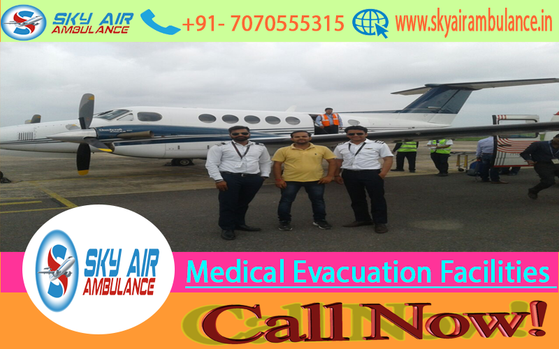 Air Medical Evacuation with Full Medical Assistance by Sky Air Ambulance in Patna