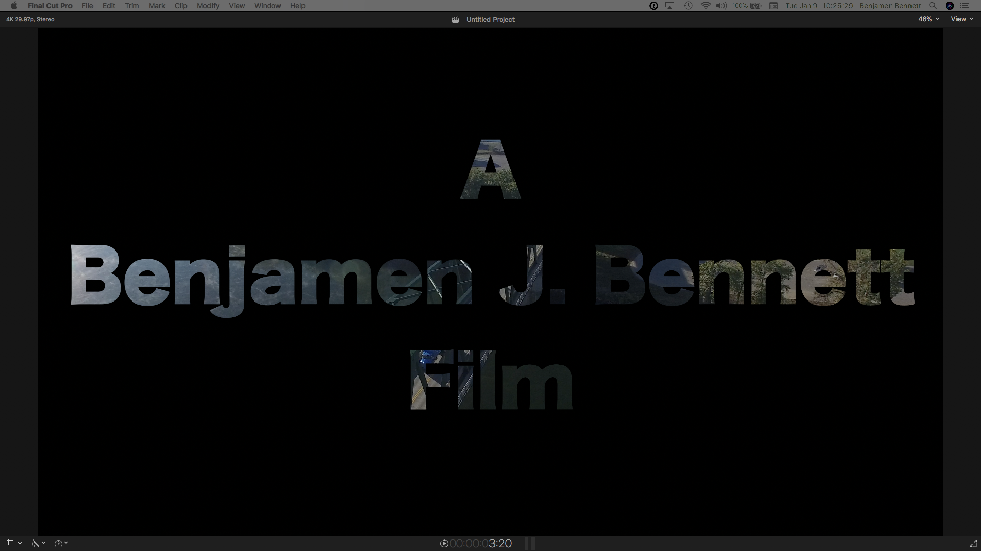 FCP Output screen