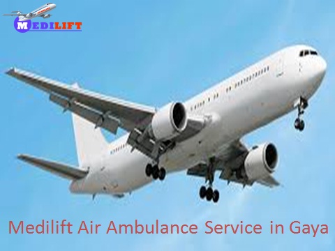 Medilift Air Ambulance Service in Gaya at low price