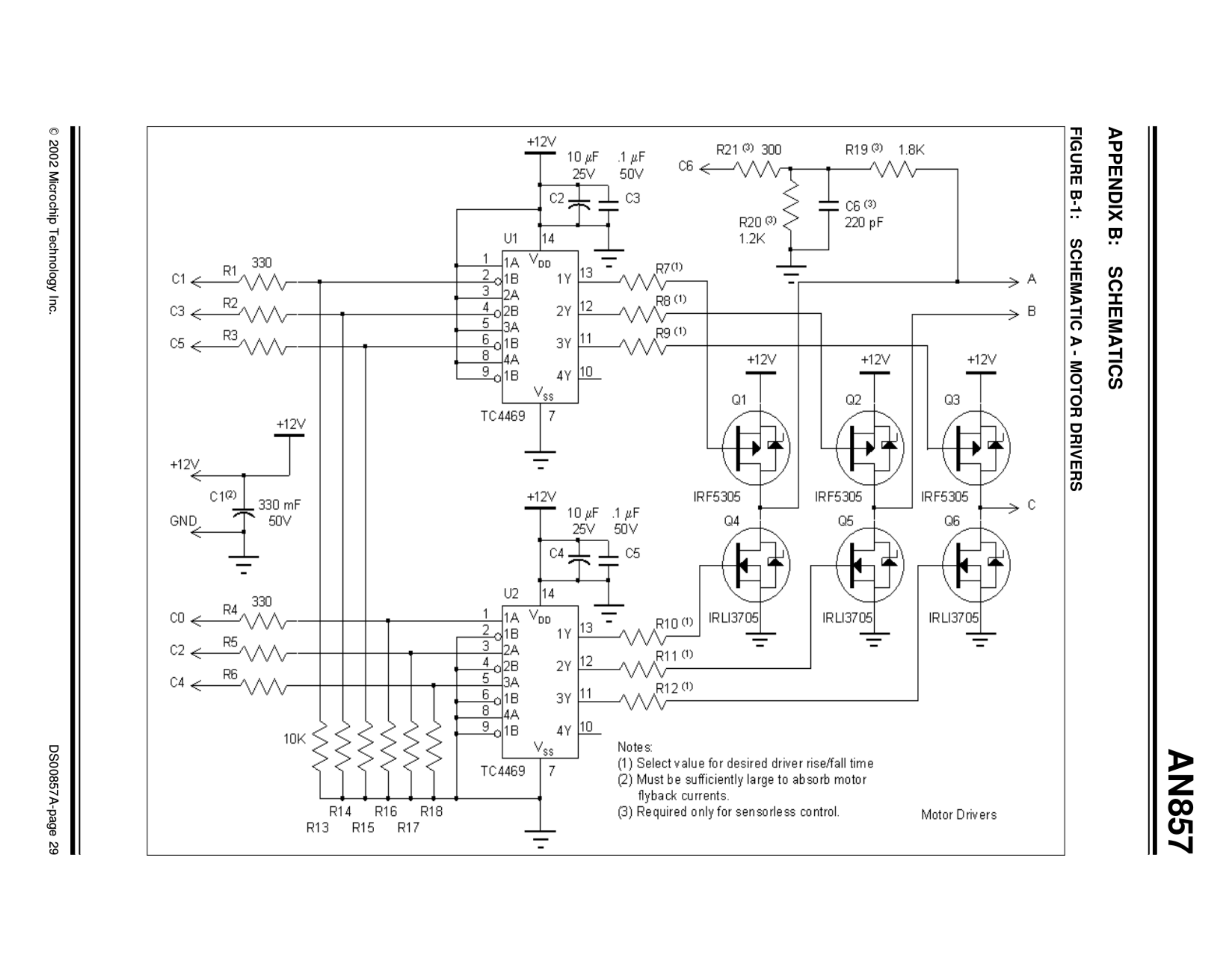 motor driver with power mosfets