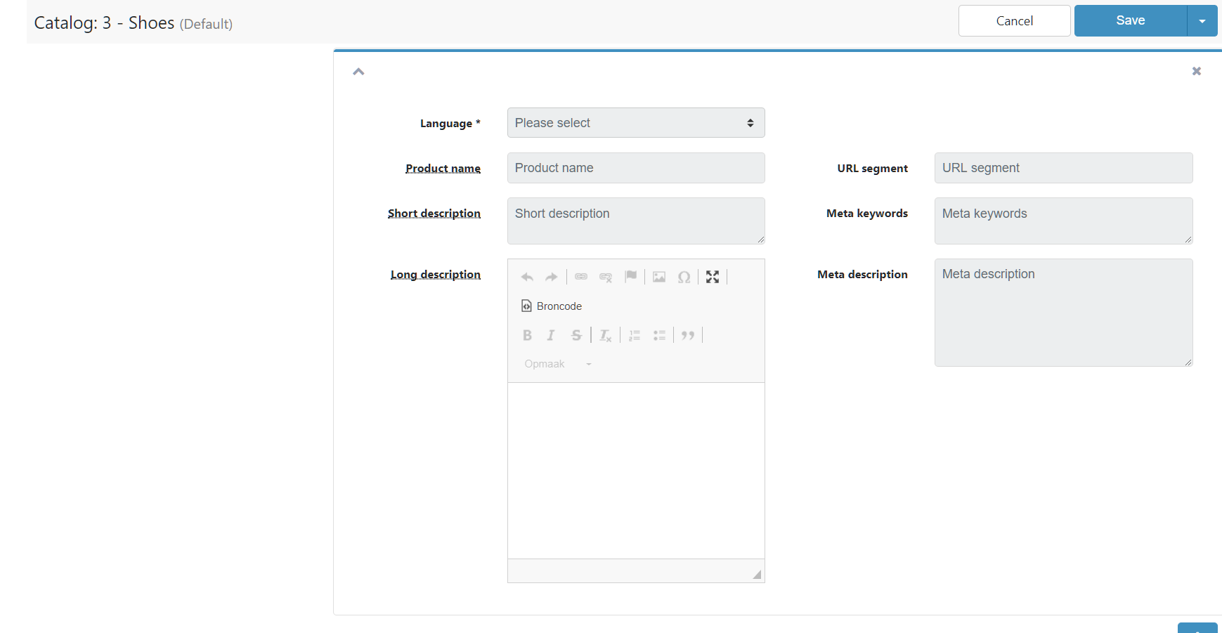 Issue example for Aimeos