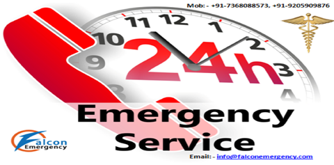 Falcon Emergency Air Ambulance Service in Ranchi at the Cheapest Cost